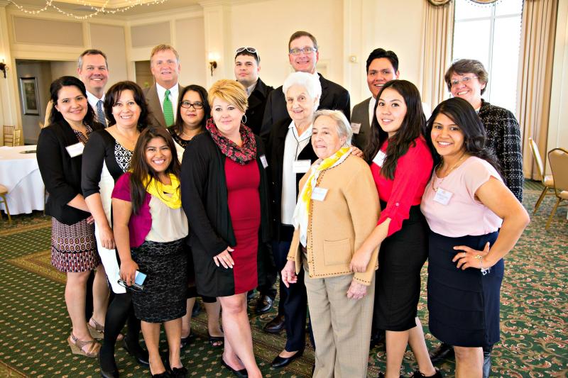 A few La Esperanza board members pose after the 20th anniversary celebration. Shown are in back (l-r) Kevin Gilmore, Bryan Mozeik, Tony Toledo, Charles Burton, Bryant Garcia and Sister Noeli Massoni. In the middle row are Patricia Rivera, Anita Costales, Maria Porter, Amayrani Villabosa and Jessica Carino. In front are Amy Perez, Crystal Timmons-Underwood, Sister Rosa Alvarez and Sister Maria Mairlot. SOURCE SUBMITTED